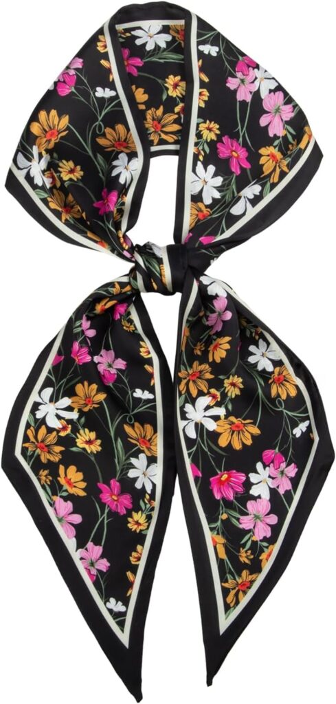 RIIQIICHY Women’s Silk-Like Hair Scarf & Headband – Handbag & Purse Accessory