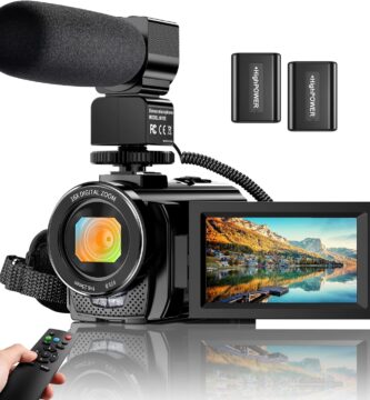 Video Camera Camcorder Digital YouTube Vlogging Camera Recorder FHD 1080P 24.0MP 3.0 Inch 270 Degree Rotation Screen 16X Digital Zoom Camcorder with Microphone,Remote Control and 2 Batteries