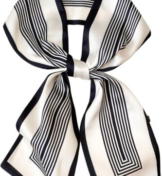 Dailyacc Hair Scarf for Women Fashion Silky Satin Headscarf Wrap Breathable Lightweight Neck Scarves For Handbag Accessories