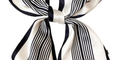 Dailyacc Hair Scarf for Women Fashion Silky Satin Headscarf Wrap Breathable Lightweight Neck Scarves For Handbag Accessories