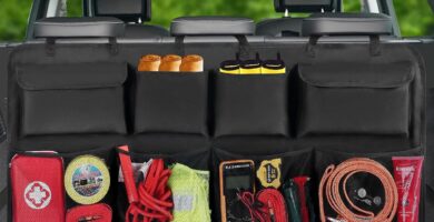 Car Trunk Organizer, Backseat Hanging Organizer with 8 Large Storage Bag Super Capacity -Trunk Organizer for SUV,Truck,Van -Your Space Saving Expert – Black