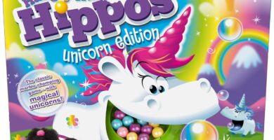 Hasbro Gaming Hungry Hippos Unicorn Edition Pre-School Board Game for Kids Ages 4 and Up; 2-4 Players (Amazon Exclusive)