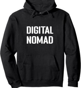 Digital Nomad World Travel Work Gear Pullover Hoodie