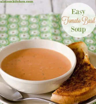 Easy Tomato Basil Soup (Stovetop or Rapid Pot)