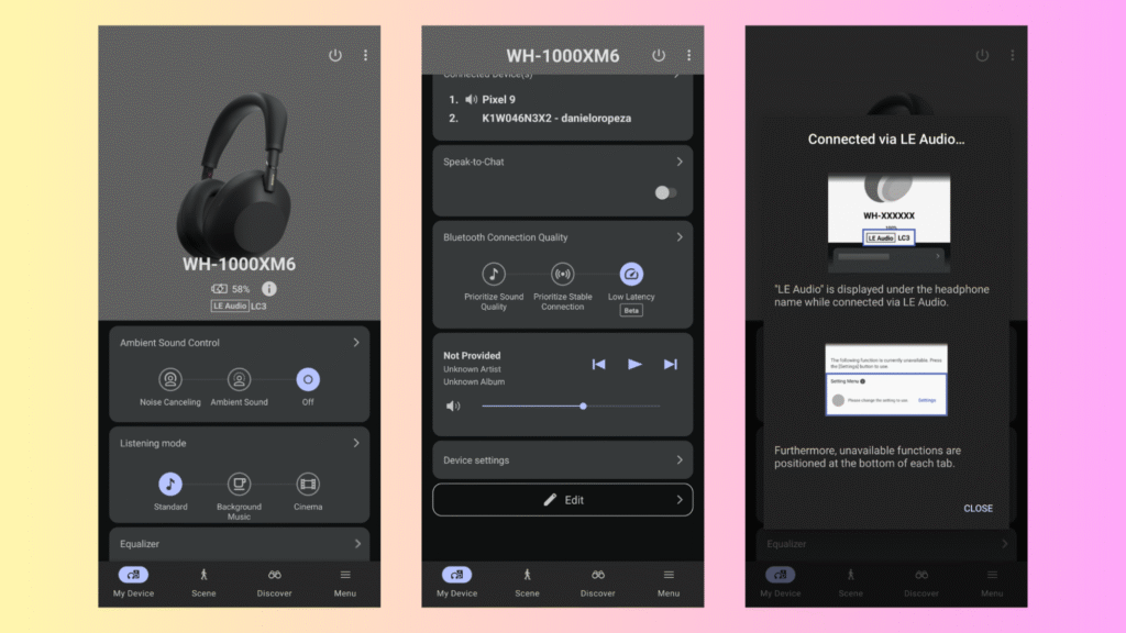 I Attempted the Brandnew LE Bluetooth Audio at the Sony WH-1000XM6 Headphones I Attempted the Brandnew LE Bluetooth Audio at the Sony WH-1000XM6 Headphones