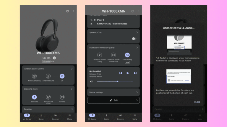 I Attempted the Brandnew LE Bluetooth Audio at the Sony WH-1000XM6 Headphones