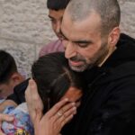 Palestinians praise as prisoners are absolved through Israel : NPR