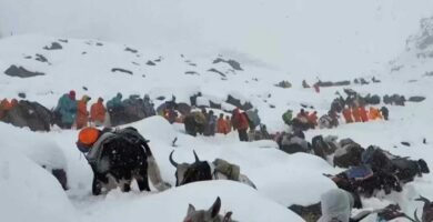 Loads of hikers rescued from Mount Everest nearest hideous storm from snow : NPR