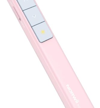 Norwii N26 Wireless Presentation Clicker, Presentation Remote, PowerPoint Clicker with Pointer for PowerPoint Presentations, Power Point Clicker Wireless Presenter Remote – Pink