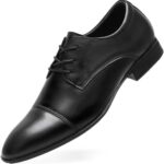 MWX Men’s Dress Shoes Black Formal Business Oxford Classic Lace Up Wingtip Casual Shoes