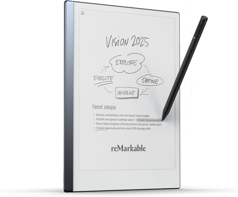 reMarkable Starter Bundle – reMarkable 2 is The Original Paper Tablet | Includes Black and White 10.3” Writing Tablet, Marker Plus Pen with Built-in Eraser