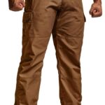 CQR Men’s Tactical Pants, Water Resistant Ripstop Cargo Pants, Lightweight EDC Work Hiking Pants, Outdoor Apparel
