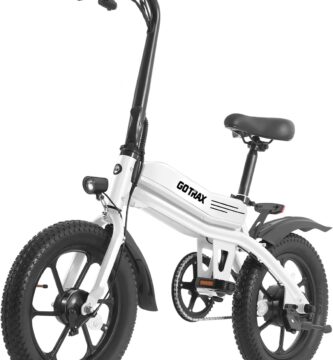 Gotrax S3 Electric Bike, 16×3.0 Fat Tire Electric Bicycle Adults, 750W Peak Motor, Max Range 25 Miles, Up to 20 Mph, Removable Battery, Adjustable Seat, Folding Electric Bike for Adults/Teens 13+