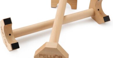 Pushup Stands – Wooden Push Up Bars Gym Gear Equipment with Anti-Slid Mat Workout Solid Exercise Women Men Portable Fitness