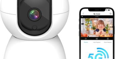 2.4&5GHz WiFi Indoor Security Camera,2K/3MP Camera for Home Security, 355° Pan/Tilt Pet Cam, IR Night Vision Baby Monitor, 2-Way Audio, Motion Tracking, Cloud & SD Card Storage