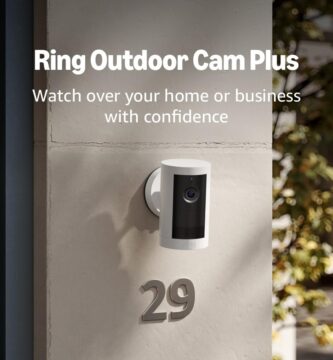 Introducing Ring Outdoor Cam Plus, Battery — Wide-Angle 2K Video with Ring Vision, Low-Light Sight for full-color night vision, Mount-Anywhere Versatility, White