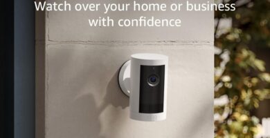 Introducing Ring Outdoor Cam Plus, Battery — Wide-Angle 2K Video with Ring Vision, Low-Light Sight for full-color night vision, Mount-Anywhere Versatility, White