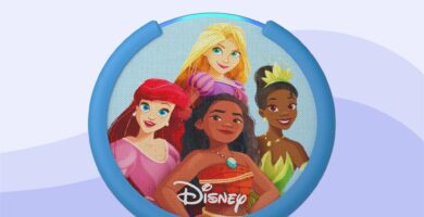 Amazon Echo Pop Kids (newest model), Designed for kids, with parental controls, Includes 6 months of Amazon Kids+, Disney Princess