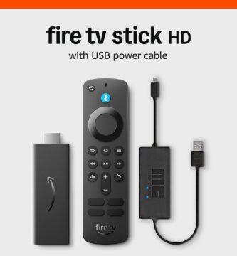 Amazon Fire TV Stick HD bundle with Made for Amazon, USB Power Cable