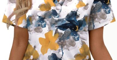 WEESO Womens Tops Summer Short Sleeve V Neck Blouses Business Casual Loose Fit Tshirts Trendy Fashion Outfits