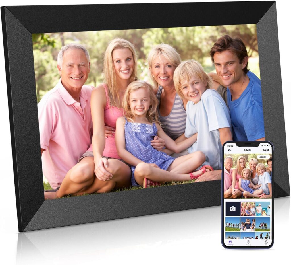 Uhale Digital Picture Frame WiFi 10.1 inch HD IPS Touch Screen Electronic Picture Frame Slideshow Smart Loop Digital Photo Frame with APP & SD Card Slot to Load Photos & Videos from Your Phone Uhale Digital Picture Frame WiFi 10.1 inch HD IPS Touch Screen Electronic Picture Frame Slideshow Smart Loop Digital Photo Frame with APP & SD Card Slot to Load Photos & Videos from Your Phone