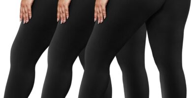 HLTPRO 3 Pack Plus Size Leggings for Women(X-Large – 4X)- High Waist Stretchy Soft Pants for Workout Running Yoga