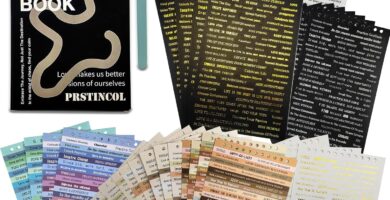 2370 Pcs Word Stickers for Journaling,40 Sheets Quote Stickers Gold Foil Small Talk Stickers for Junk Journal Craft,Scrapbooking Supplies for Bullet Journal Scrapbooking DIY Craft Card Making