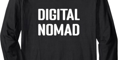 Digital Nomad World Travel Work Gear Long Sleeve T-Shirt Digital Nomad World Travel Work Gear Long Sleeve T-Shirt