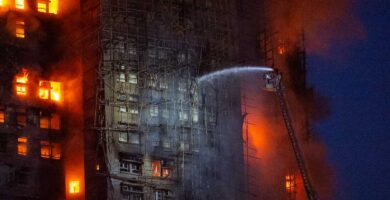 13 people killed in fire engulfing Hong Kong high-rise residential buildings, fire services say : NPR