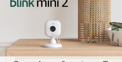 Blink Mini 2 — Home Security & Pet Camera with HD video, color night view, motion detection, two-way audio, and built-in spotlight — 1 camera (White)