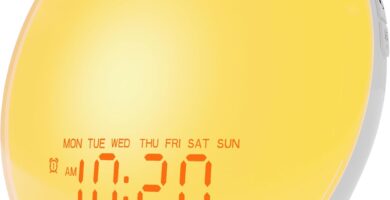 JALL Sunrise Alarm Clock White Noise Sound Machine with 22 Soothing Sounds, 17 NightLights, Bluetooth Speaker, Wake Up Light Alarm Clock for Bedrooms, Heavy Sleepers, Ideal Gift for Baby, Kids Seniors