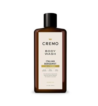 Cremo Body Wash Men, Notes of Italian Bergamot, Neroli Blossom, and Fresh Vetiver, Rich-Lathering Italian Bergamot, 16 Fl Oz