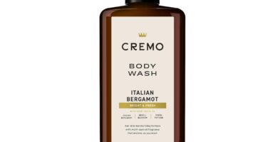 Cremo Body Wash Men, Notes of Italian Bergamot, Neroli Blossom, and Fresh Vetiver, Rich-Lathering Italian Bergamot, 16 Fl Oz