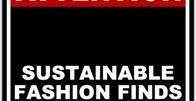 SUSTAINABLE FASHION FINDS Attention Red Black Aluminum Composite Sign 8.5 x 10 inches