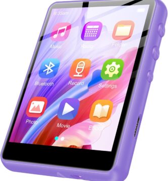 128GB MP3 Player – Music Player with Bluetooth 5.4, 2.4″ Portable HiFi MP3 Player with FM Radio, HD Speaker, E-Book,Voice Recorder, Walkman Digital Music Player Earphones Included