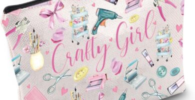 VAMSII Crafting Lover Gift Craft G-irl Makeup Bag Crafter Cosmetic Bag DIY Lover Gift Craft Supplies Hobby Gift (Craft G-irl M)