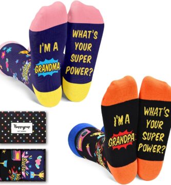 HAPPYPOP Gifts for Women Men – Aunt Uncle Grandparent Parent Socks, Mothers Father Day Socks