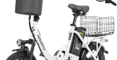 HOVERFLY H3 16″ Electric Bike, Max 28Miles Range(Pedal-Assist) Folding E-Bike with Removable Battery, Front Suspension and Commuter Electric Bicycle Adults