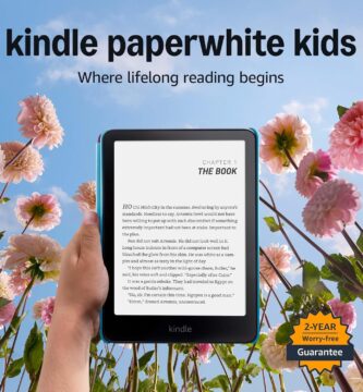 Amazon Kindle Paperwhite Kids 16GB (newest model) – larger 7″ glare-free display – Kids read an average of 1+ hour per day with Kindle – Cyber City