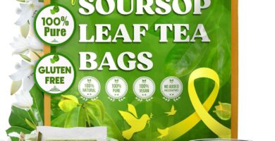 40 Premium Soursop Graviola Leaf Tea Bags, 100% Natural and Pure from Soursop Leaves, Handmade, Made With Natural Materials-Corn Fiber Tea Bag, Sugar/Caffeine/Gluten Free, Hoja Guanabana Tea