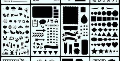 Dotted Journal Stencil Set (Over 300 designs that are great for bullet journaling, planners, and notebooks)