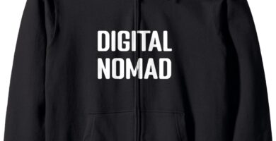 Digital Nomad World Travel Work Gear Zip Hoodie