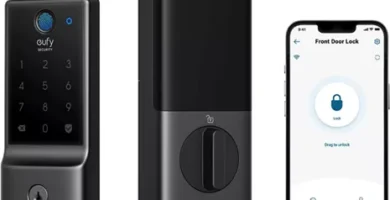 eufy Security Smart Lock C220, Fingerprint Keyless Entry Door Lock, Built-in Wi-Fi, App Remote Control, Front Door Smart Lock Deadbolt, 8Months Battery, Reliable Power, IP53 Waterproof, BHMA Grade 3