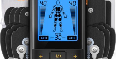 AVCOO 3-in-1 TENS Unit Muscle Stimulator with 30 Modes, 40 Intensities TENS Machine for Gradual Back Pain Relief Therapy, Rechargeable EMS Unit Massager with 12 TENS Electrode Pads, a Storage Bag