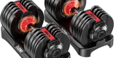 Adjustable Dumbbells Set of 2，Free Weights Dumbbells Set，Adjustable Dumbbell Set，52.5 lbs pair 105 lbs，15 in 1，for Men/Women Gym Equipment for Home Strength Training Equipment