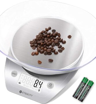 Etekcity 0.1g Food Kitchen Scale, Bowl, Digital Grams and Ounces for Weight Loss, Dieting, Baking, Cooking, and Meal Prep, 11lb/5kg, Stainless Steel Silver Etekcity 0.1g Food Kitchen Scale, Bowl, Digital Grams and Ounces for Weight Loss, Dieting, Baking, Cooking, and Meal Prep, 11lb/5kg, Stainless Steel Silver