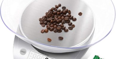 Etekcity 0.1g Food Kitchen Scale, Bowl, Digital Grams and Ounces for Weight Loss, Dieting, Baking, Cooking, and Meal Prep, 11lb/5kg, Stainless Steel Silver