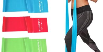 Lianjindun 5 Pcs Professional Resistance Bands. Latex-Free, Elastic Band, Work Out Bands, Stretch Bands for Working Out Women or Men, Exercise Bands Set for Physical Therapy, Yoga, Pilates