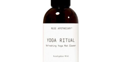 Muse Apothecary Yoga Ritual – Aromatic and Refreshing Yoga Mat Cleaner, 8 oz, Infused with Essential Oils – Eucalyptus Mint