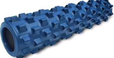 RumbleRoller Original Textured Foam Roller – Deep Tissue, Self Myofacial Release Massage Therapy Roller